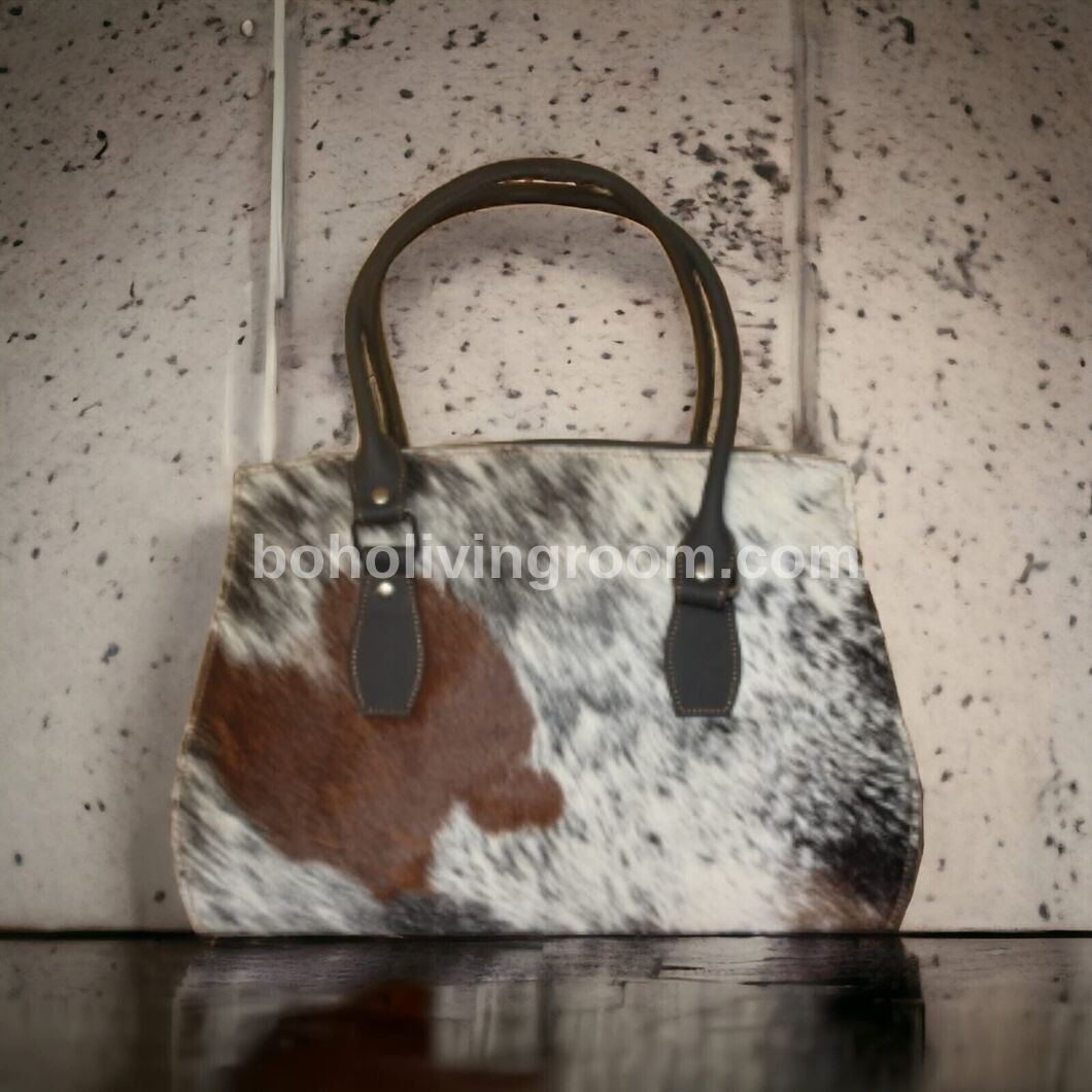 Exotic Cowhide Shoulder Handbag