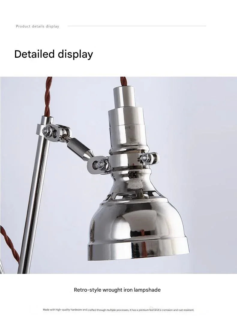 Adjustable Industrial Metal Wall Light Fixture