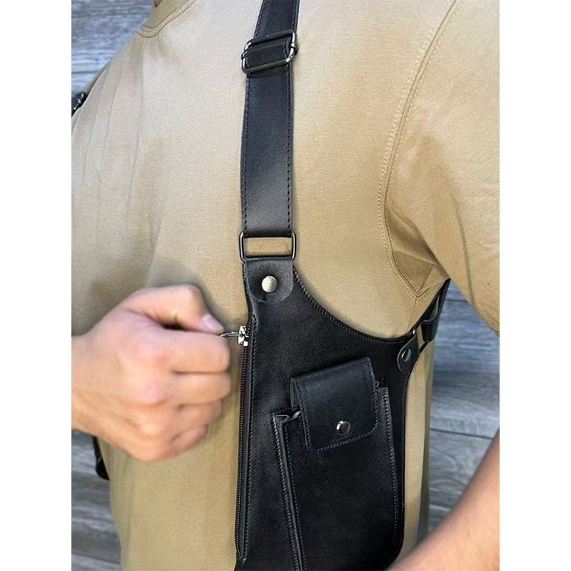 Men Leather Holstered Wallet