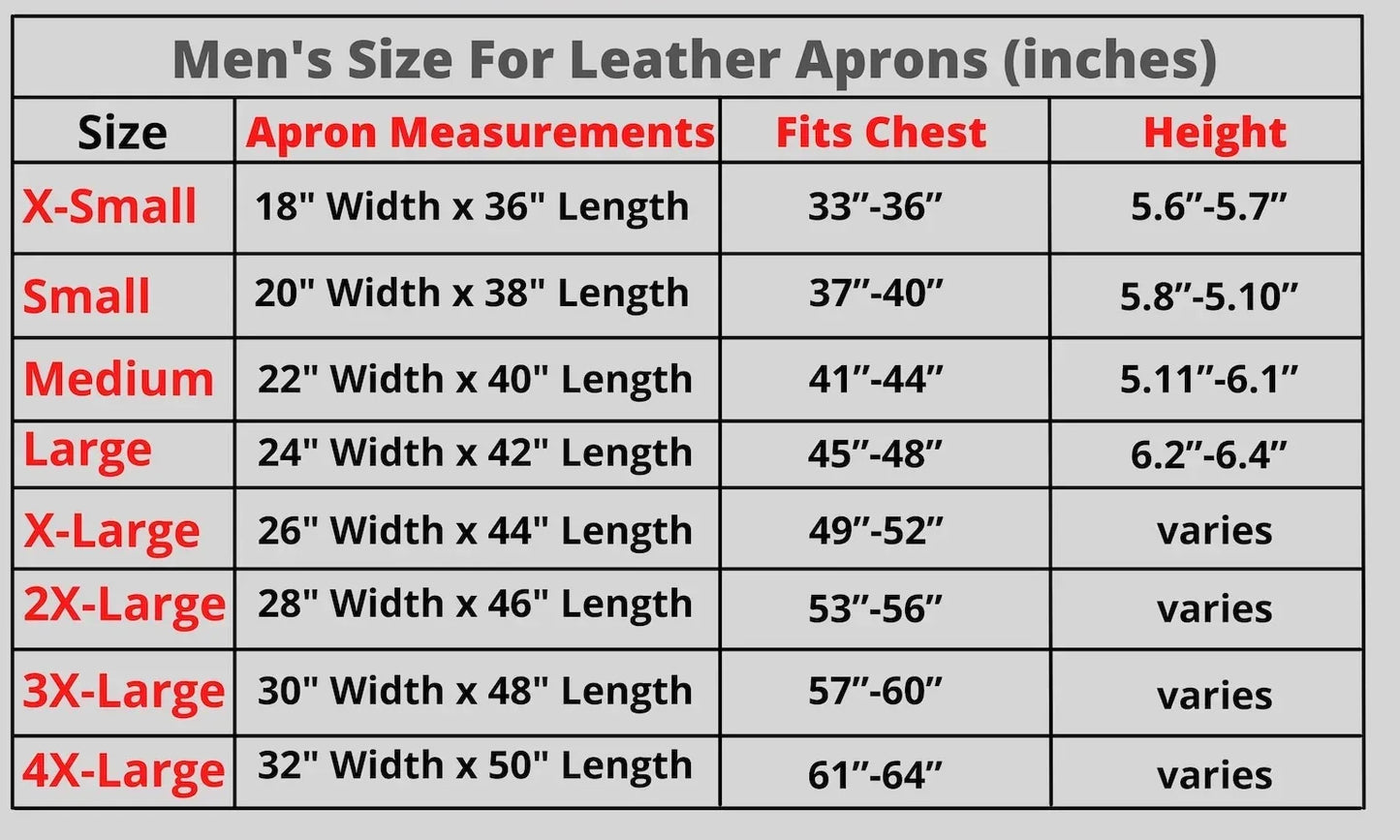 Genuine leather welding work apron heavy duty