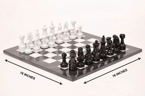 Large Handcrafted Marble Chess Set