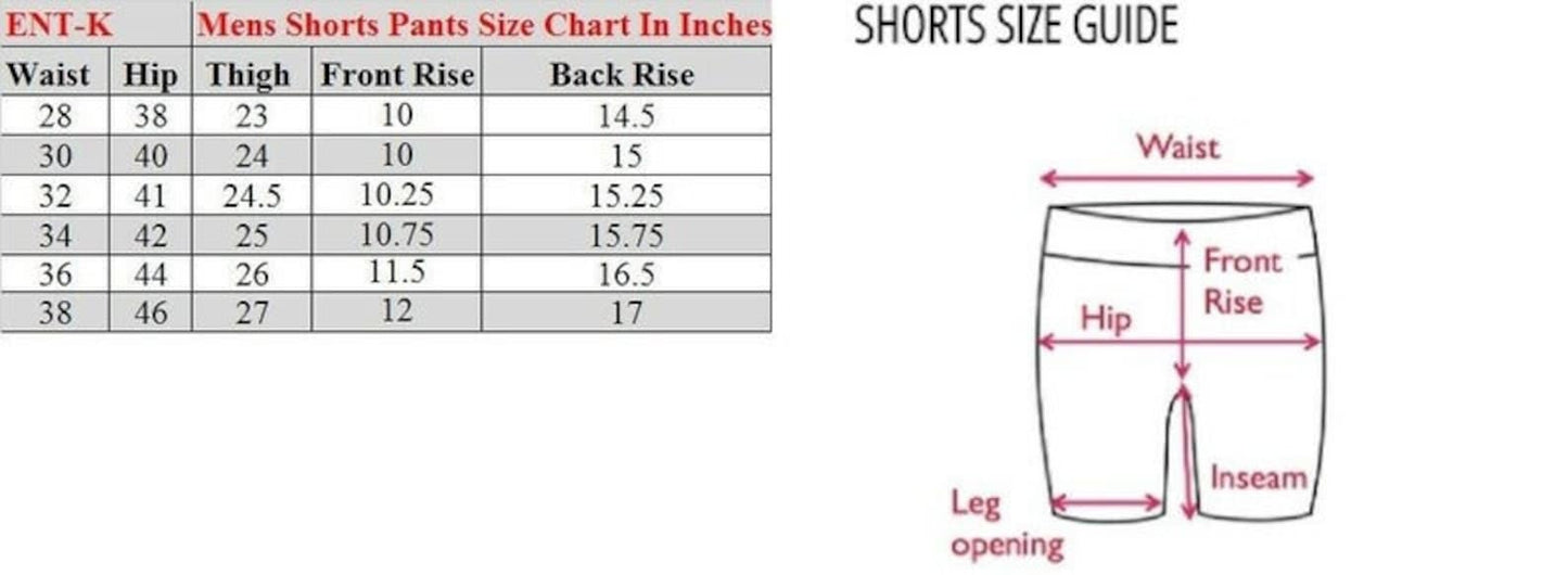 Men Black Genuine Leather Shorts with Drawstring Waist
