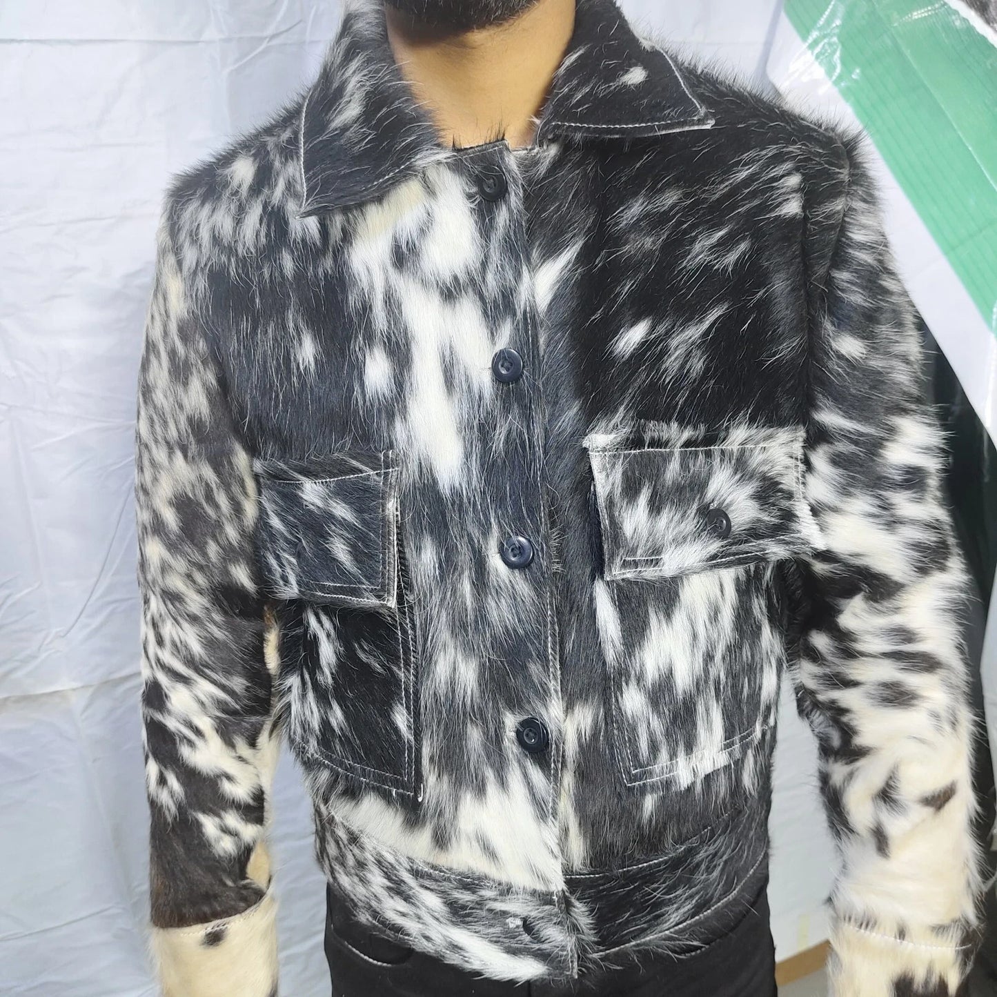Discover the rugged elegance of a cow fur jacket—genuine cowhide, eye-catching patterns, and handcrafted detail in every stitch.