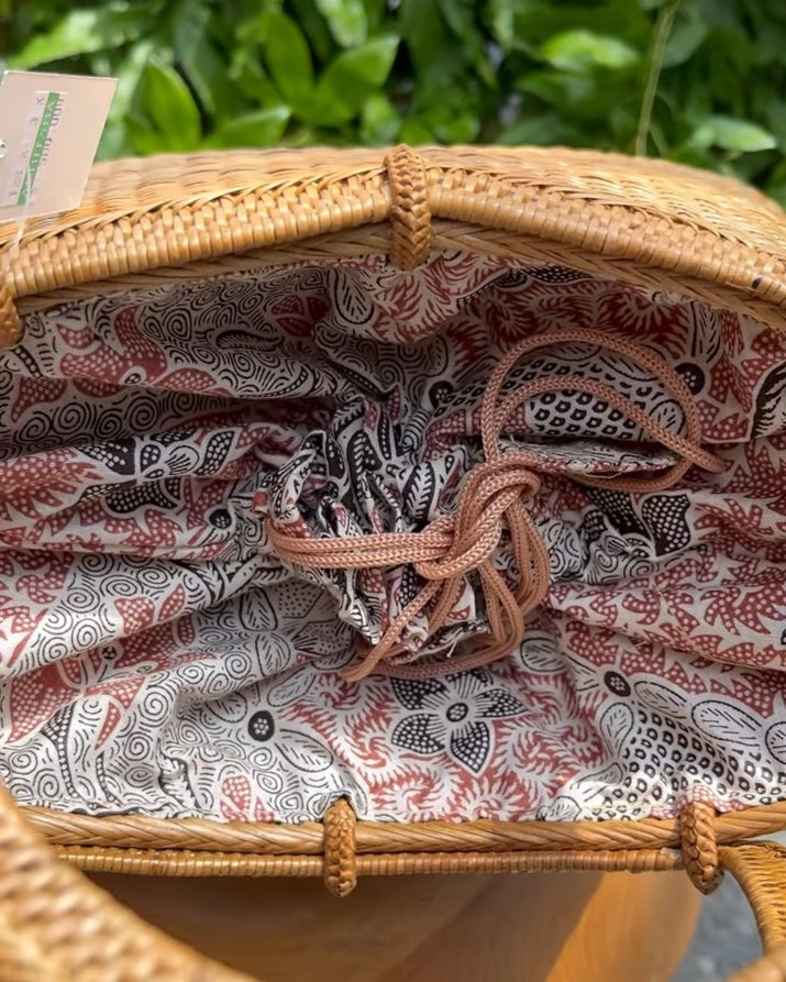 Real Natural Rattan Tote bag