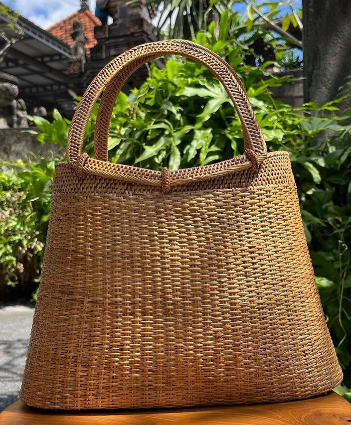 Real Natural Rattan Tote bag