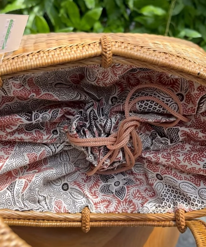 Real Natural Rattan Tote bag