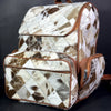 Light Patchwork Western Cowhide Backpack Purse