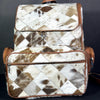 Light Patchwork Western Cowhide Backpack Purse