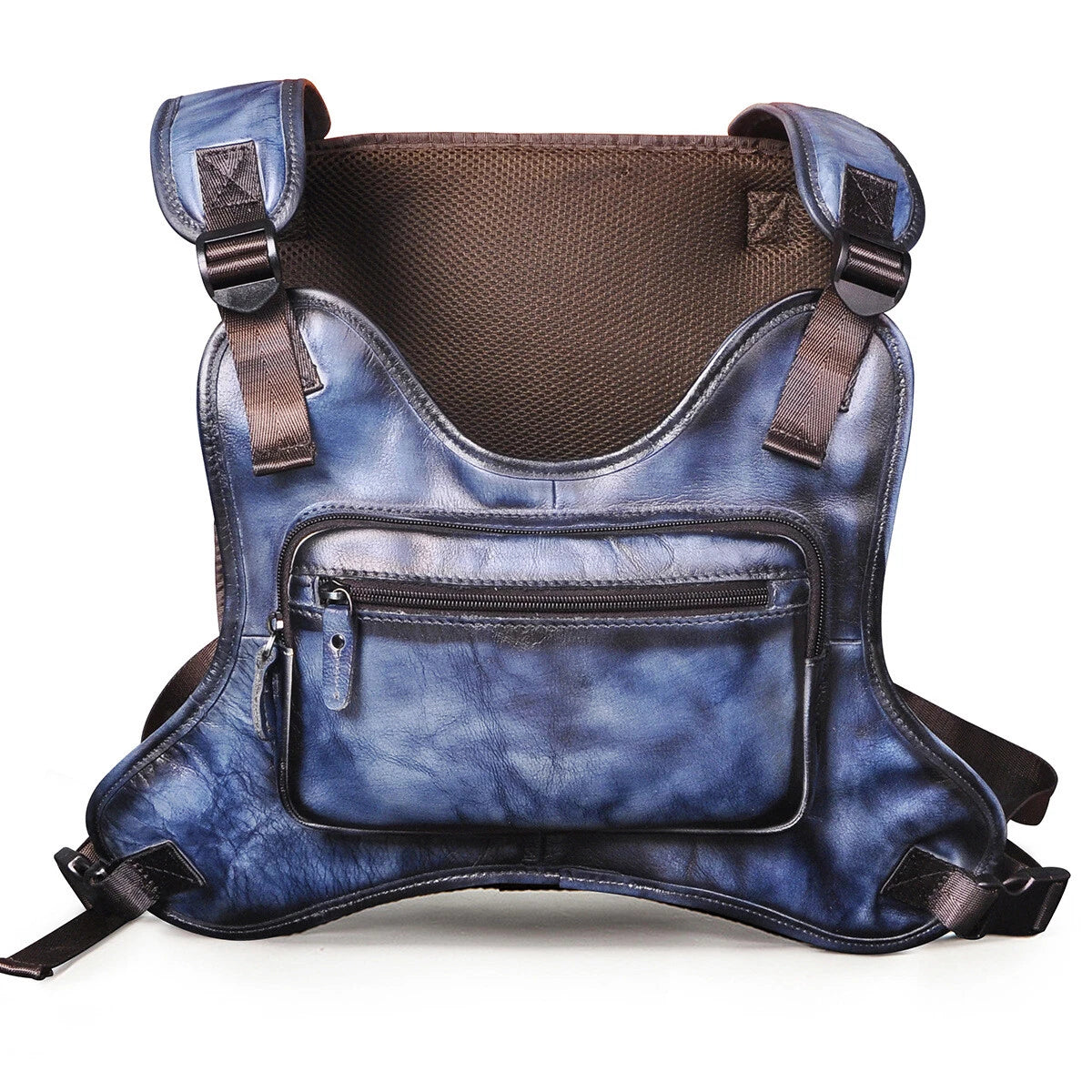 Men’s Vintage Real Leather Chest Rig Bag