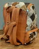 Cowhide Patchwork Rucksack Travelling