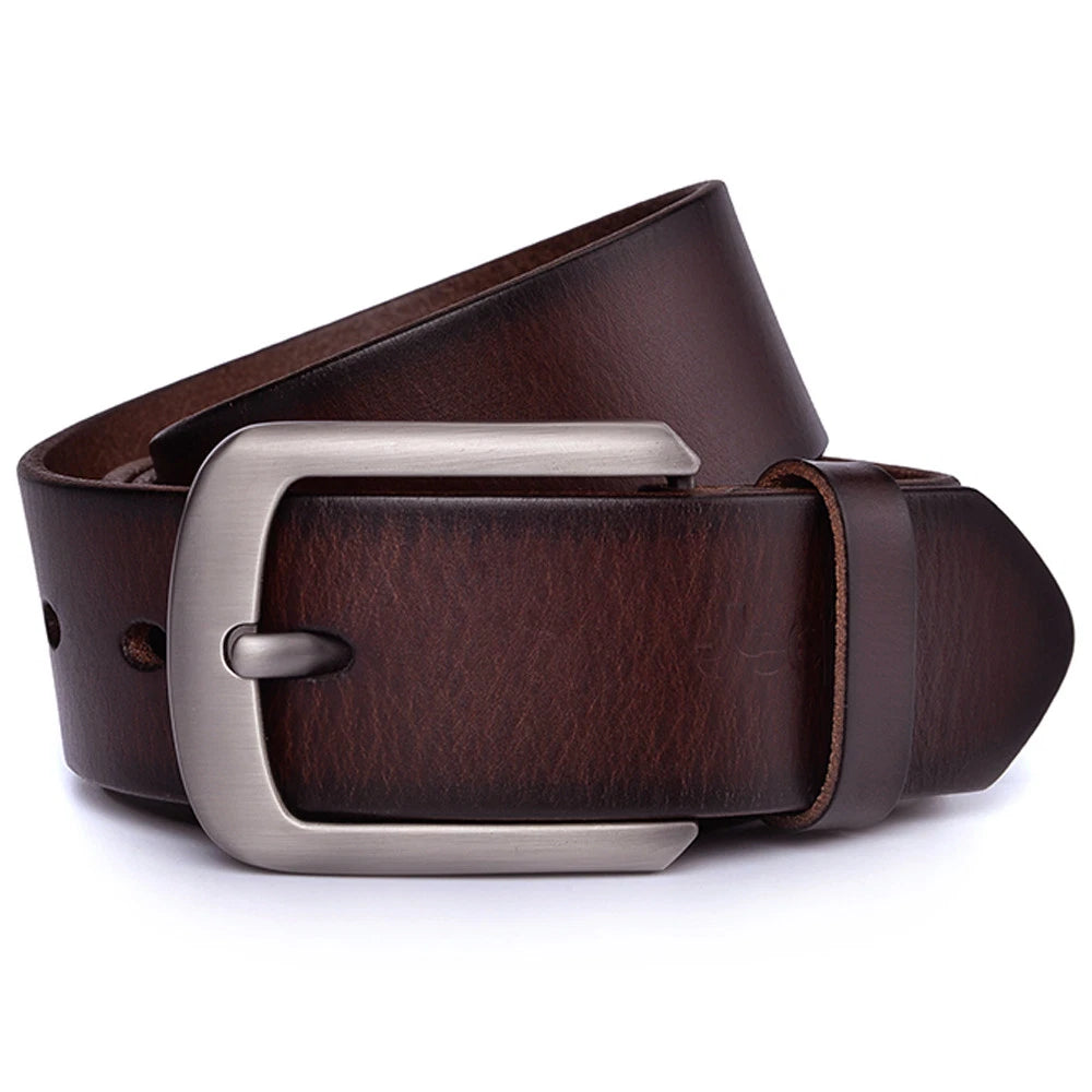 Genuine Cowhide Leather Belt for Men Tall Sizes
