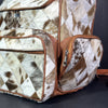 Light Patchwork Western Cowhide Backpack Purse