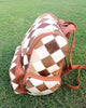 Leather Western Cowhide Patchwork Diaper Bag