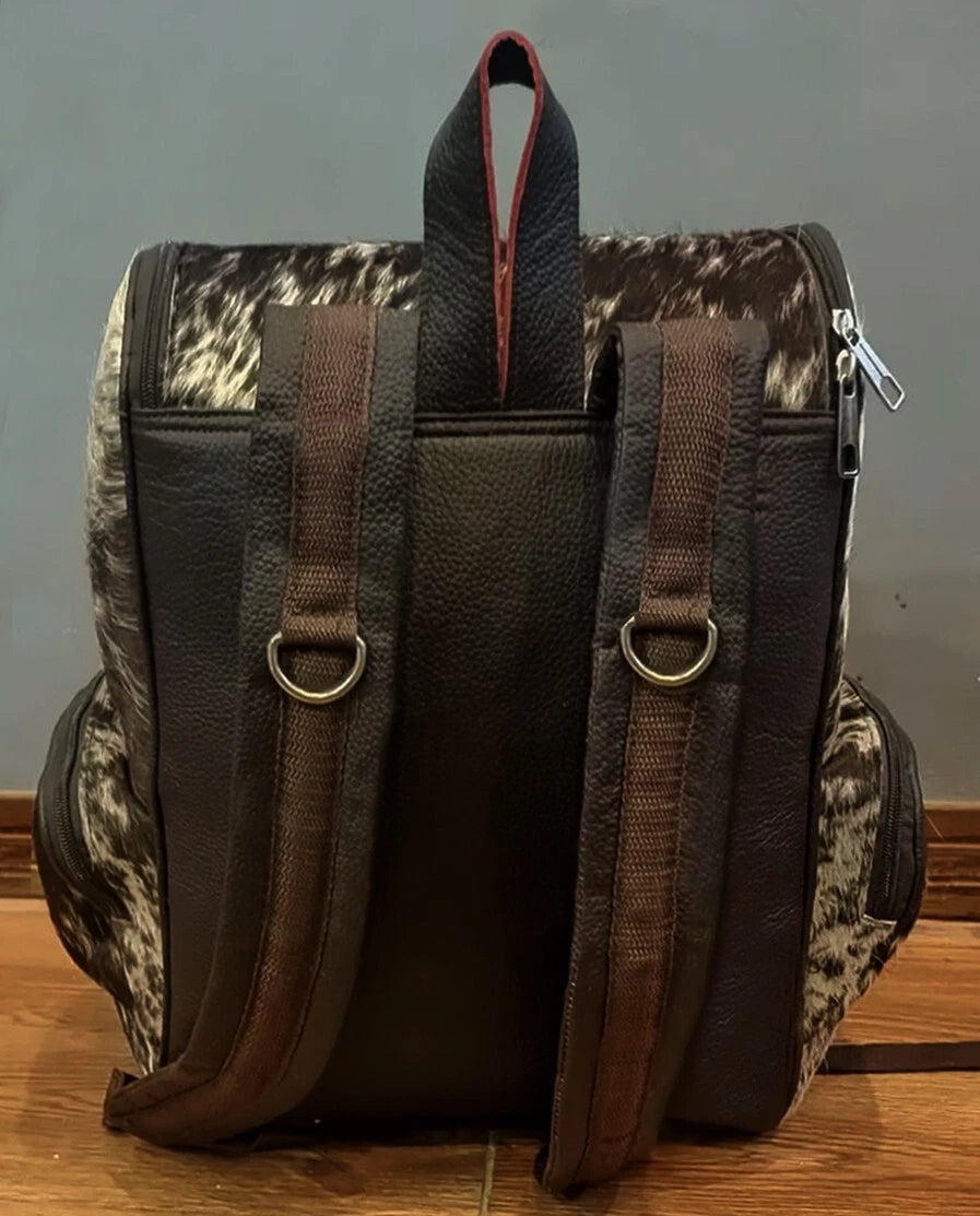 Real Cowhide Backpack Wester Travel Purse