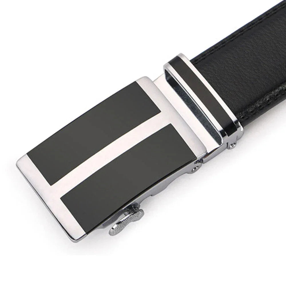 Genuine Black Leather Belt Office to Western Wear