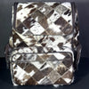 Patchwork Cowhide Backpack Leather Diaper Bag