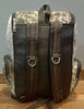 Real Tricolor Cowhide Backpack Western Style