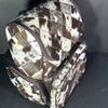 Patchwork Cowhide Backpack Leather Diaper Bag