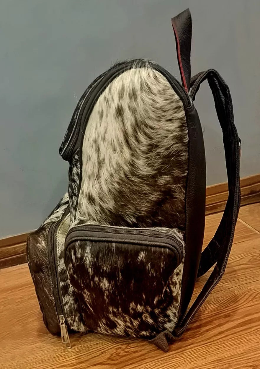Real Cowhide Backpack Wester Travel Purse