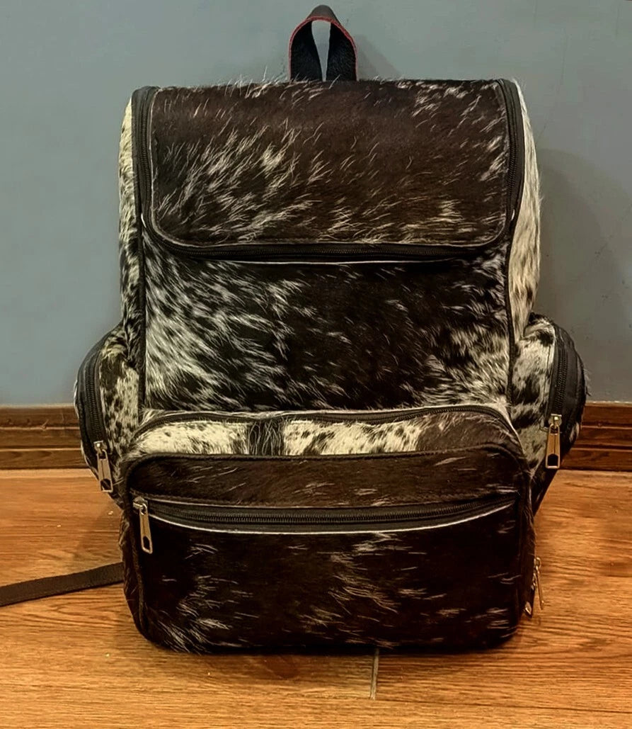 Real Cowhide Backpack Wester Travel Purse
