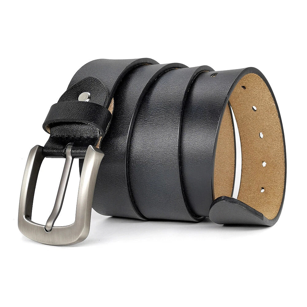Genuine Cowhide Leather Belt for Men Tall Sizes