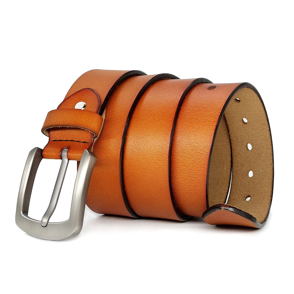 Genuine Cowhide Leather Belt for Men Tall Sizes