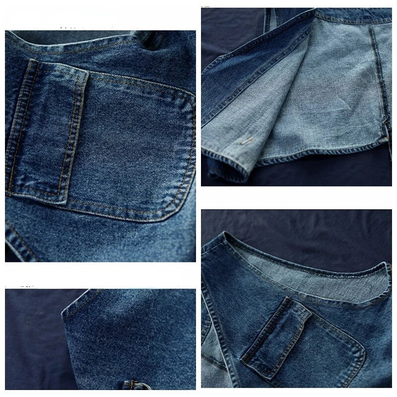 Casual Loose Fit Waistcoat Gilet Denim Vest