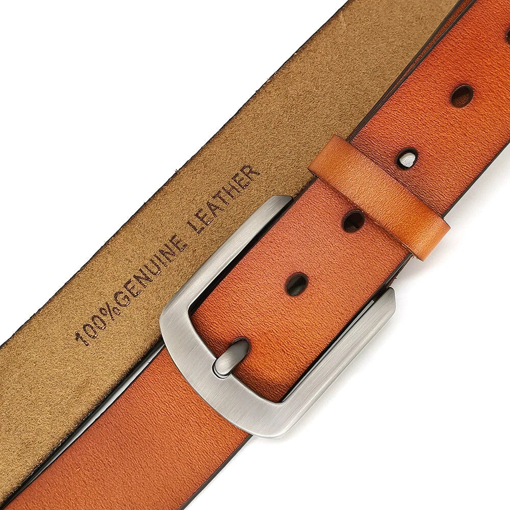 Genuine Cowhide Leather Belt for Men Tall Sizes