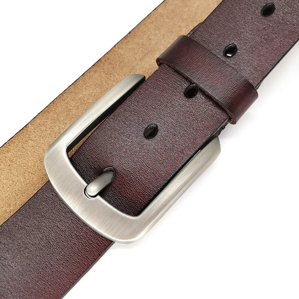 Genuine Cowhide Leather Belt for Men Tall Sizes