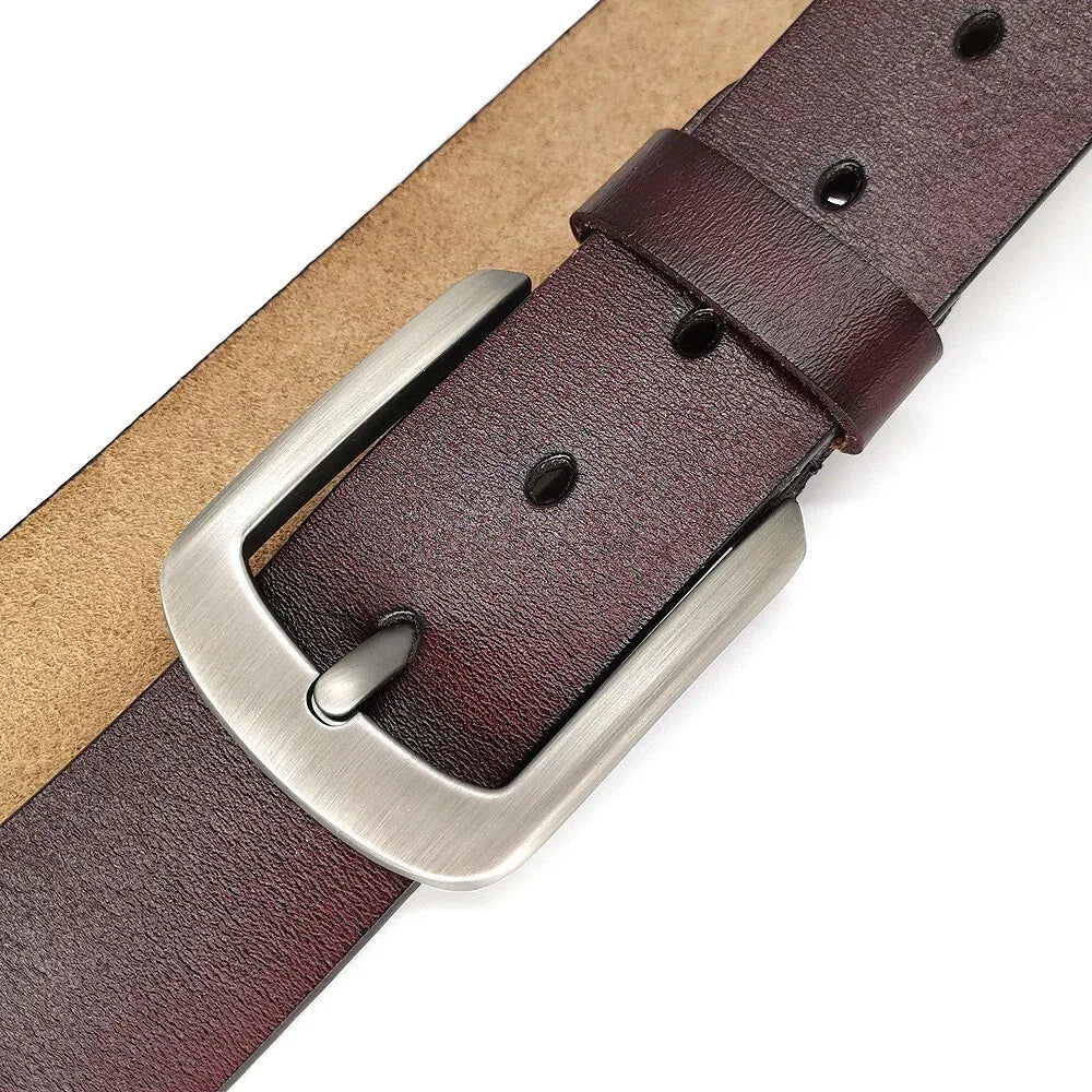 Genuine Cowhide Leather Belt for Men Tall Sizes