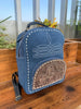 Western Tooled Leather Suede Travel Backpack