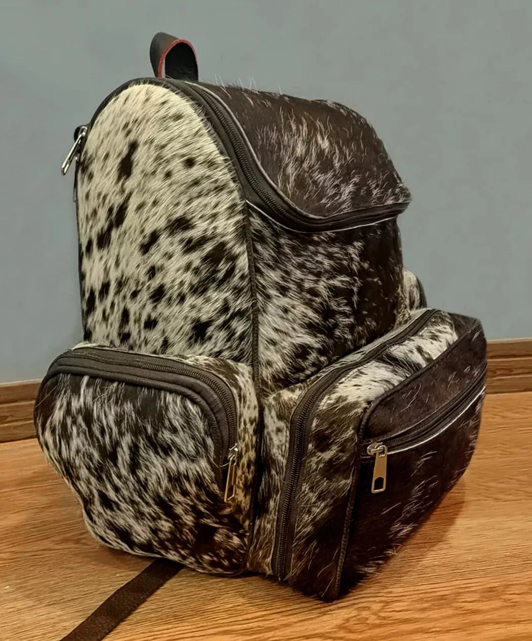 Real Cowhide Backpack Wester Travel Purse