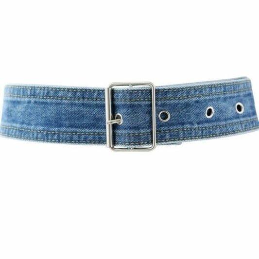 Retro Punk Wide Women Denim Belt