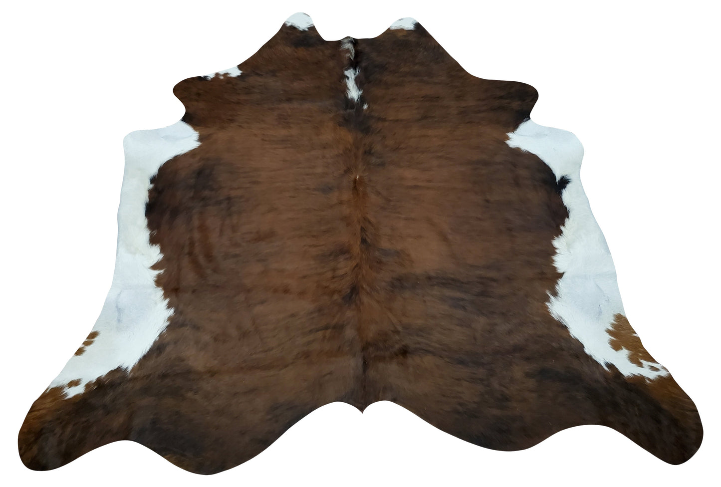 Authentic Dark Brown Cowhide Rug 6ft X 6.4ft