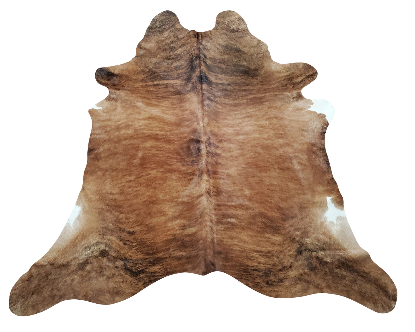 Brindle Cowhide Rug Honey Brown 6.5ft x 6.2ft
