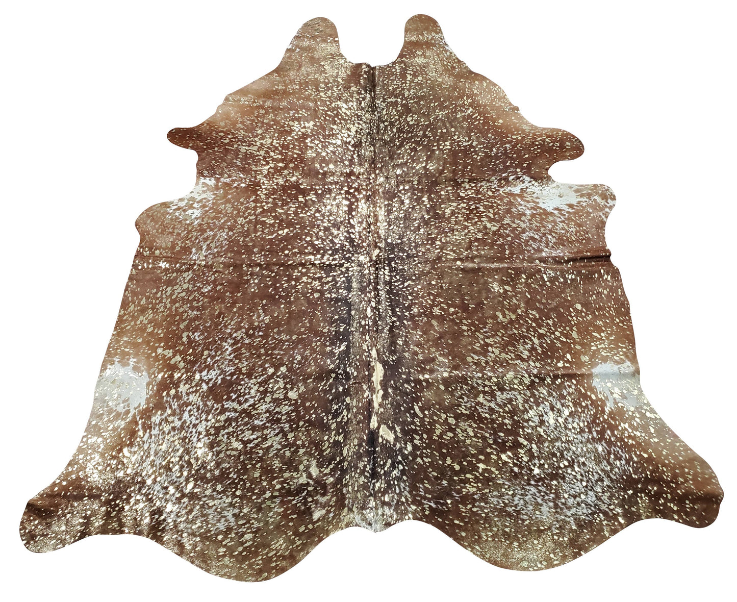 This metallic cowhide rug is perfect match to any space like kitchen or bedroom, the color, size and material is stunning, light weight and easy to maintain.
