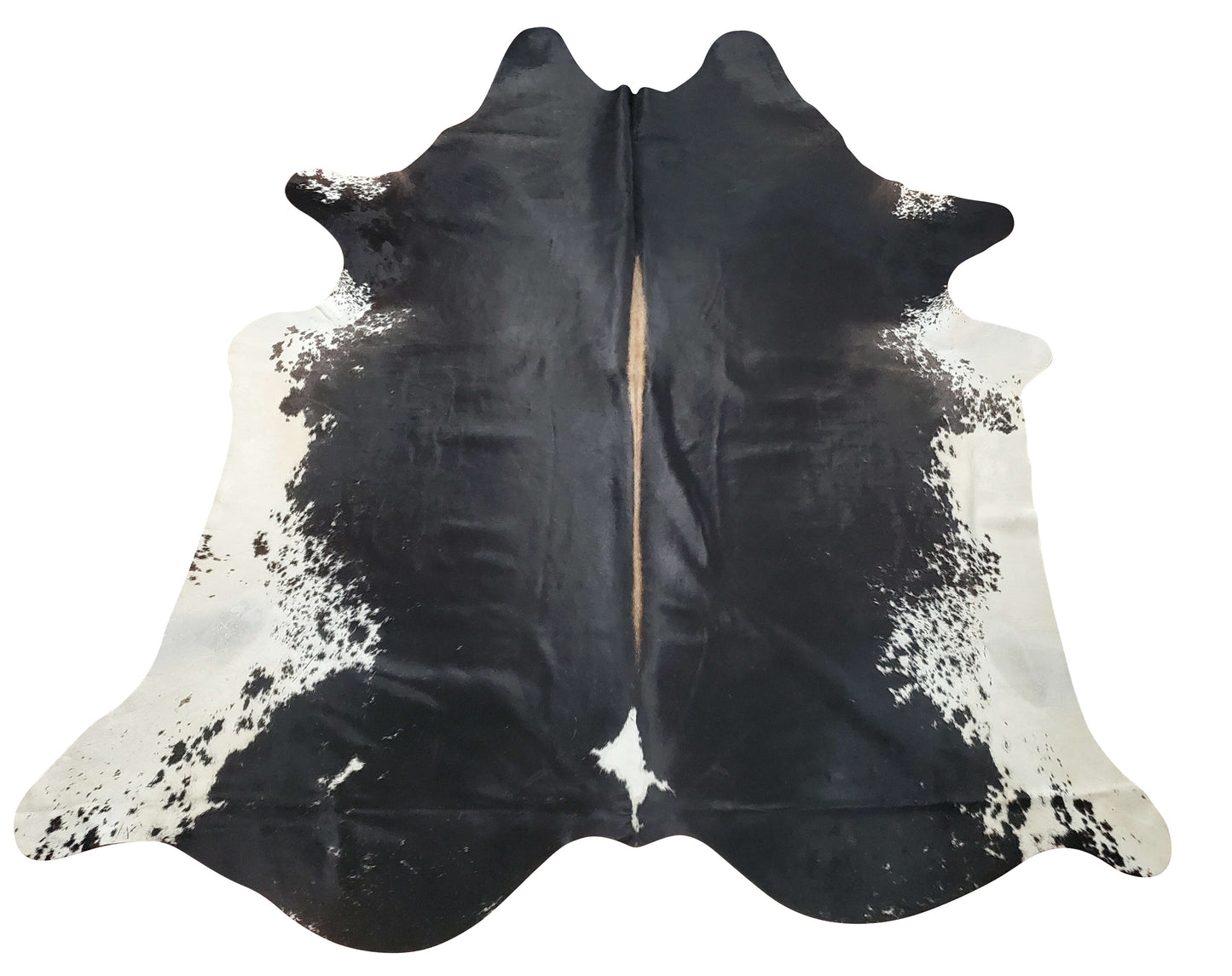 This real cowhide rug will look beautiful in any space from modern rustic to western farmhouse or even southern weddings, natural and real.