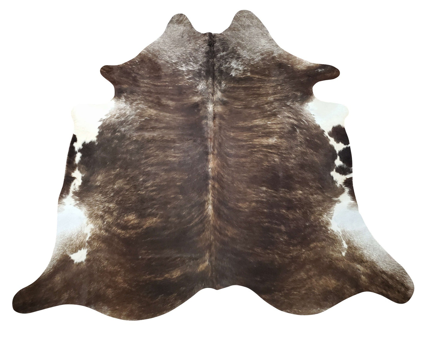 This dark rustic black cowhide rug is a beautiful and a great fit, it will match any couch, it will feel great and comfortable.