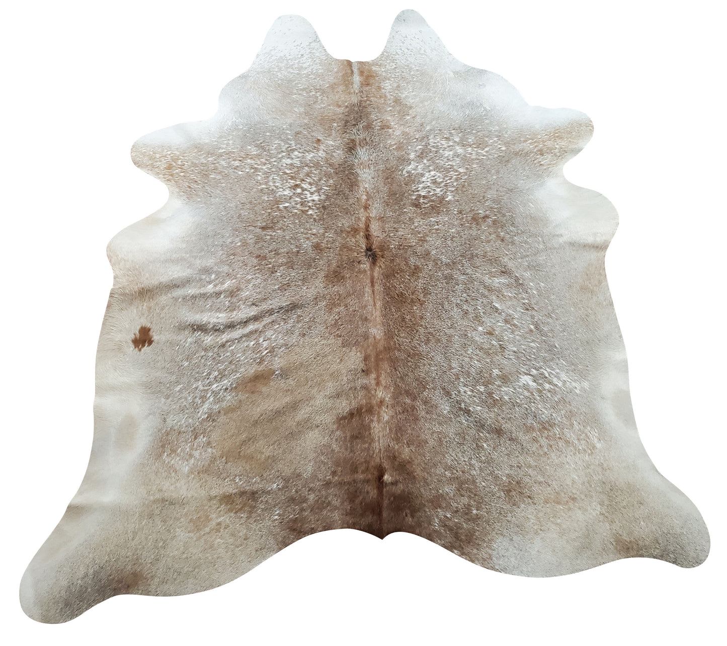 Beige Champagne Cowhide Rug 7ft x 6ft