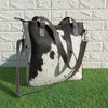 Cowhide Shoulder Bucket Purse