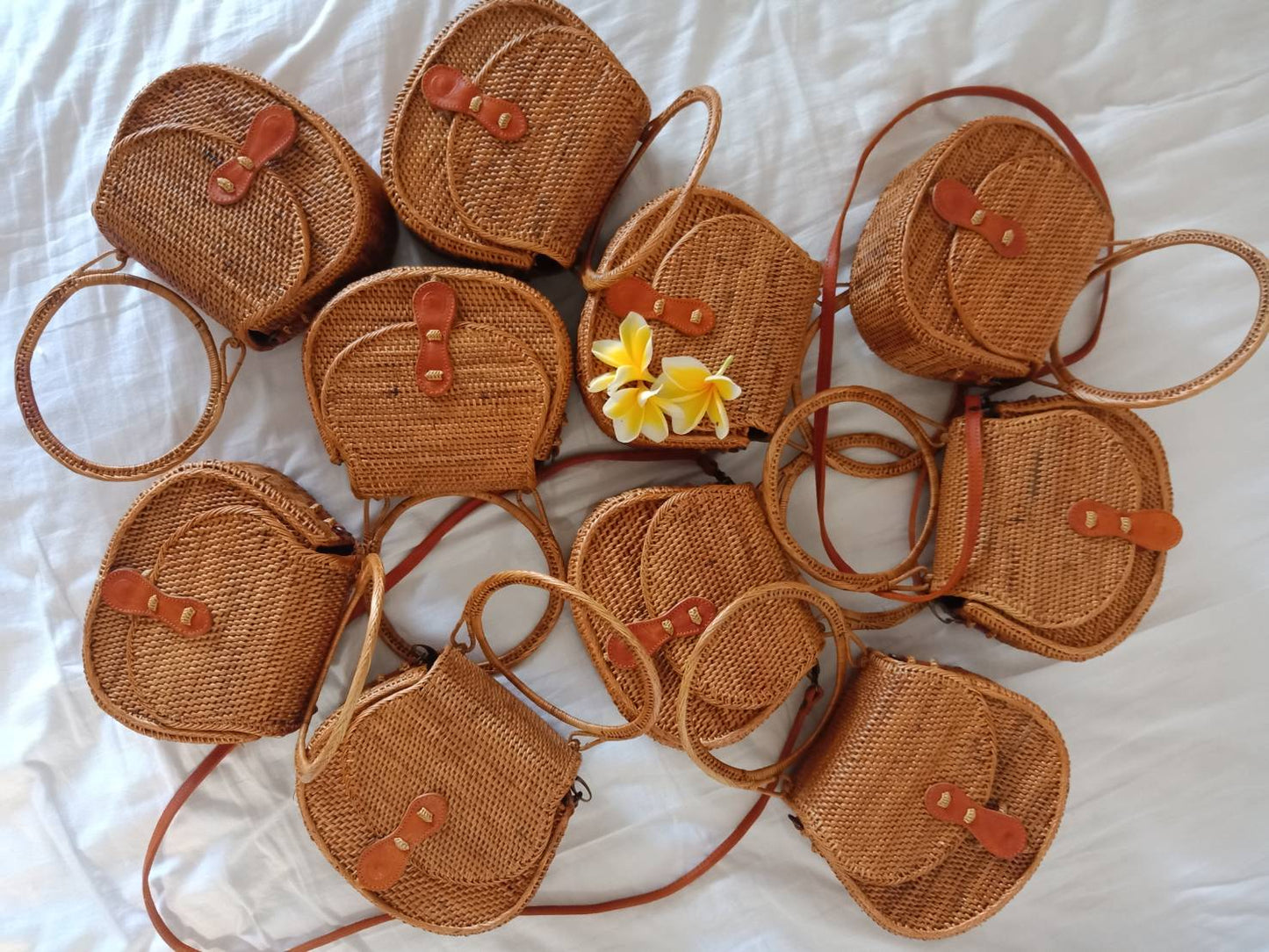boho round rattan clutch bag June 2019 edition