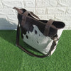 Cowhide Shoulder Bucket Purse