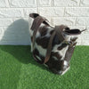 Cowhide Shoulder Bucket Purse