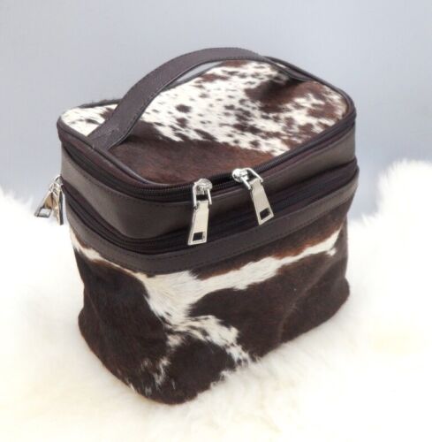 Natural Cowhide Makeup Bag