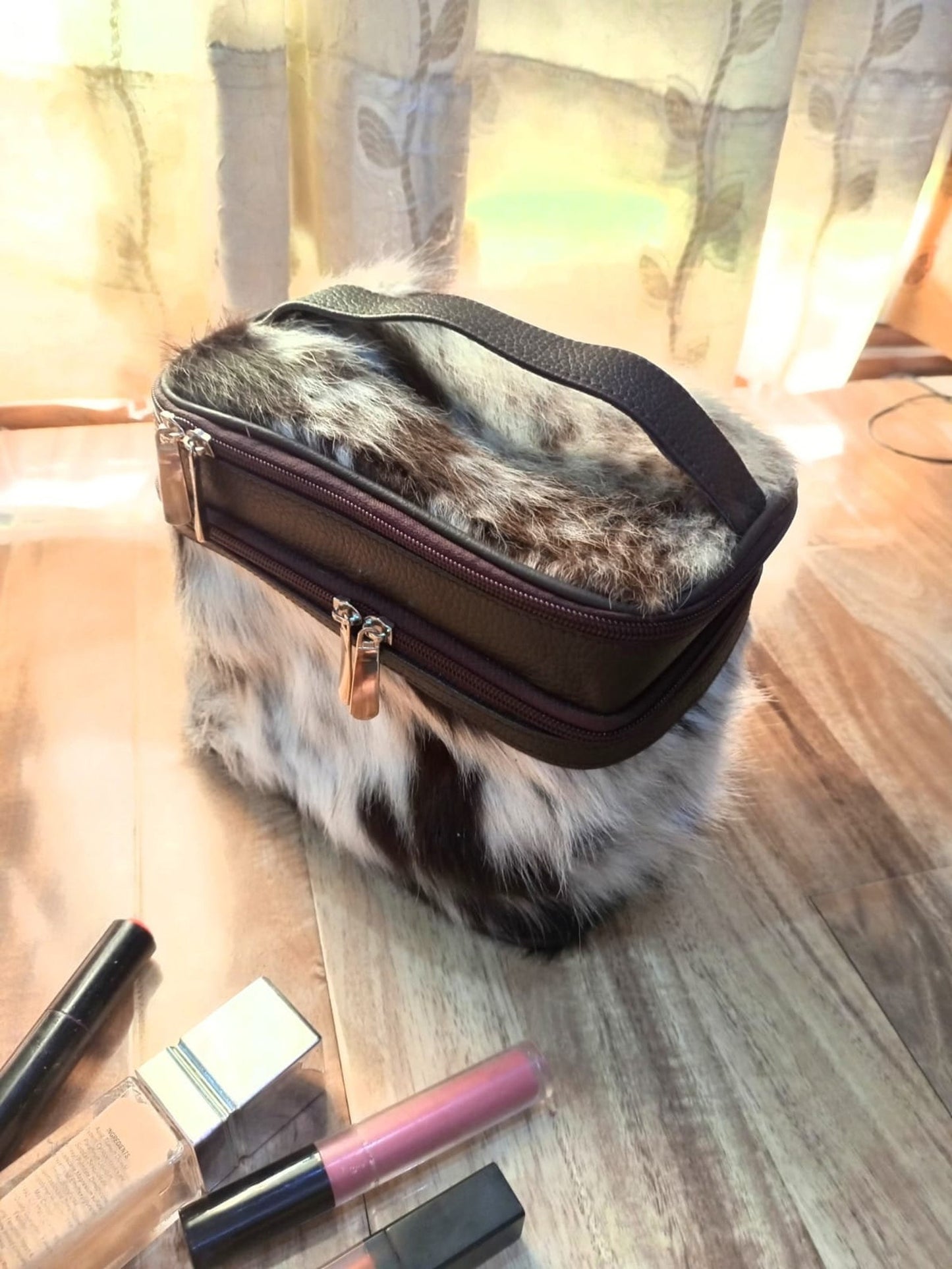 Cowhide Cosmetic Bags