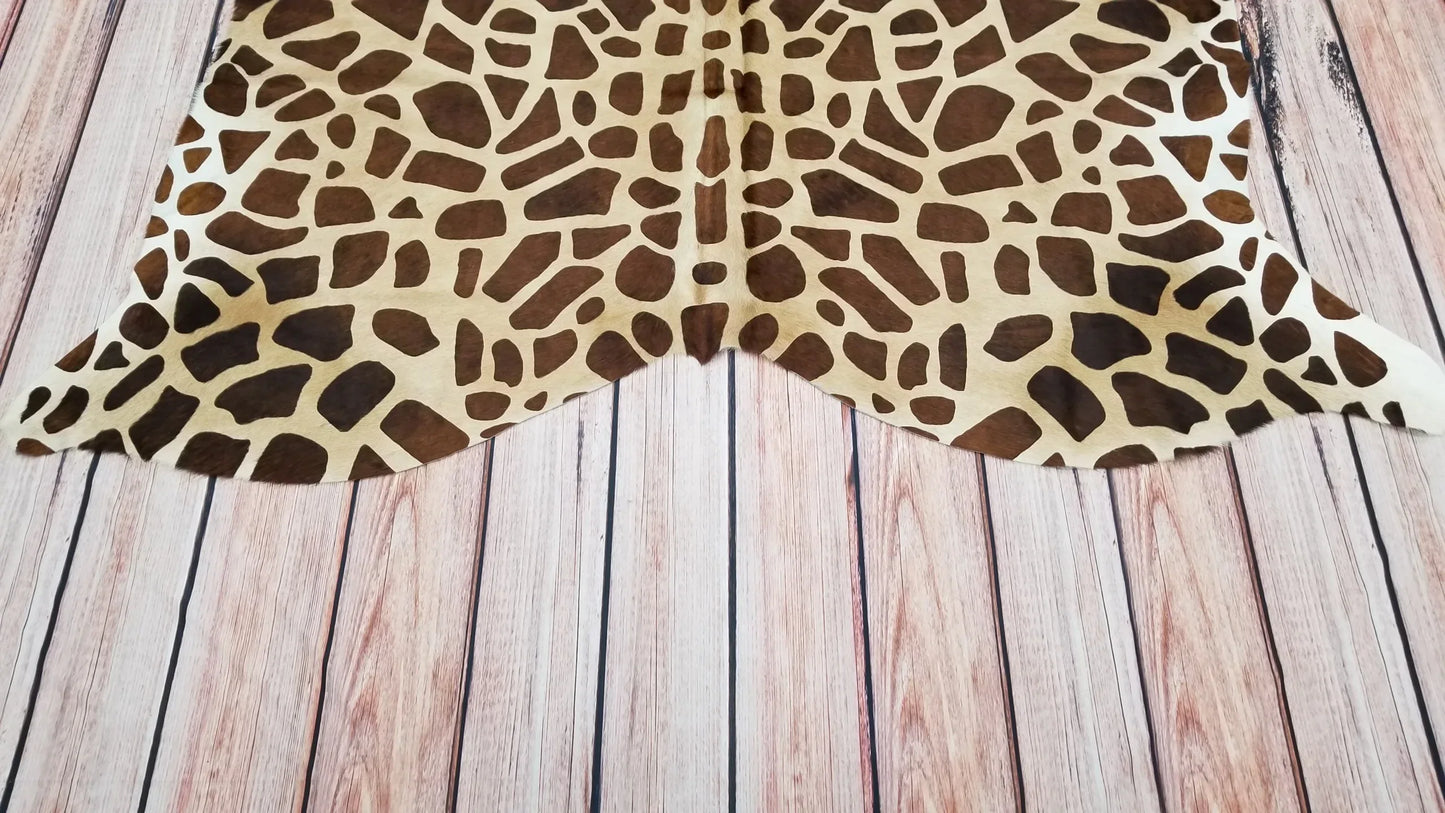 Giraffe Cowhide Rug Brazilian