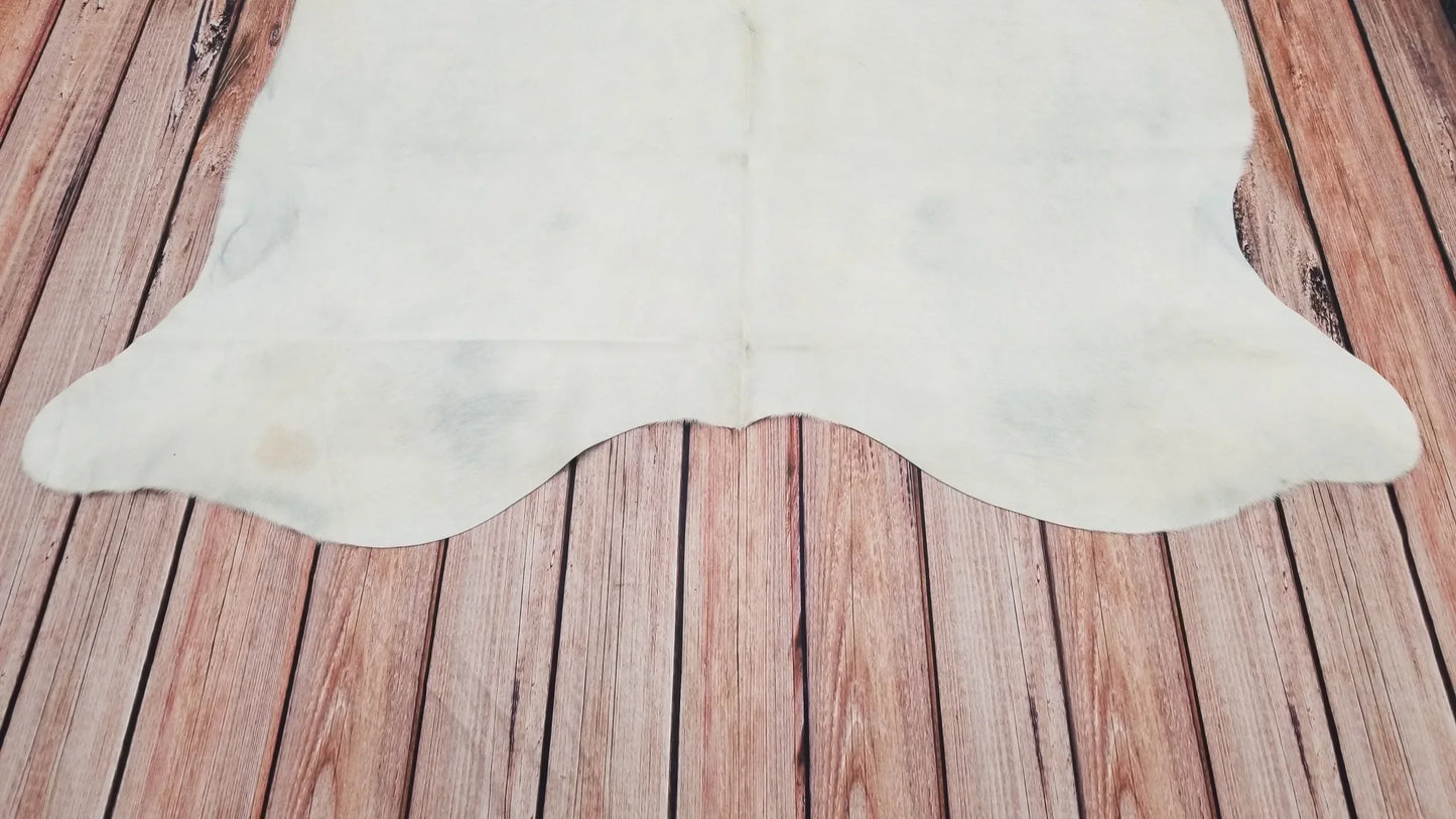 White Cowhide Rug Brazilian