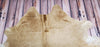 Cowhide Rug Champagne Beige 80 X 72 Inches