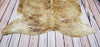 Exotic Tan Cowhide Rug 6.9ft x 6ft