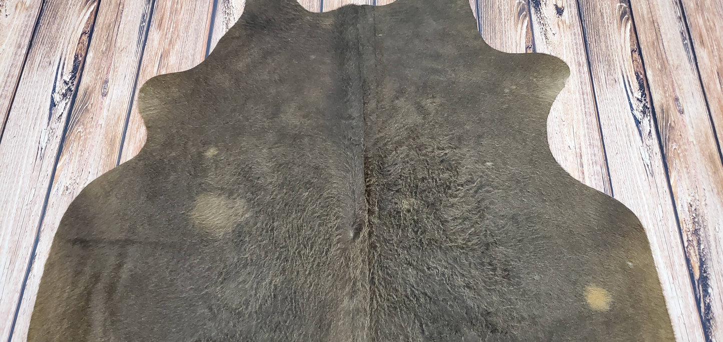 Dark Extra Small Cowhide Rugs 5.5ft x 5.5ft